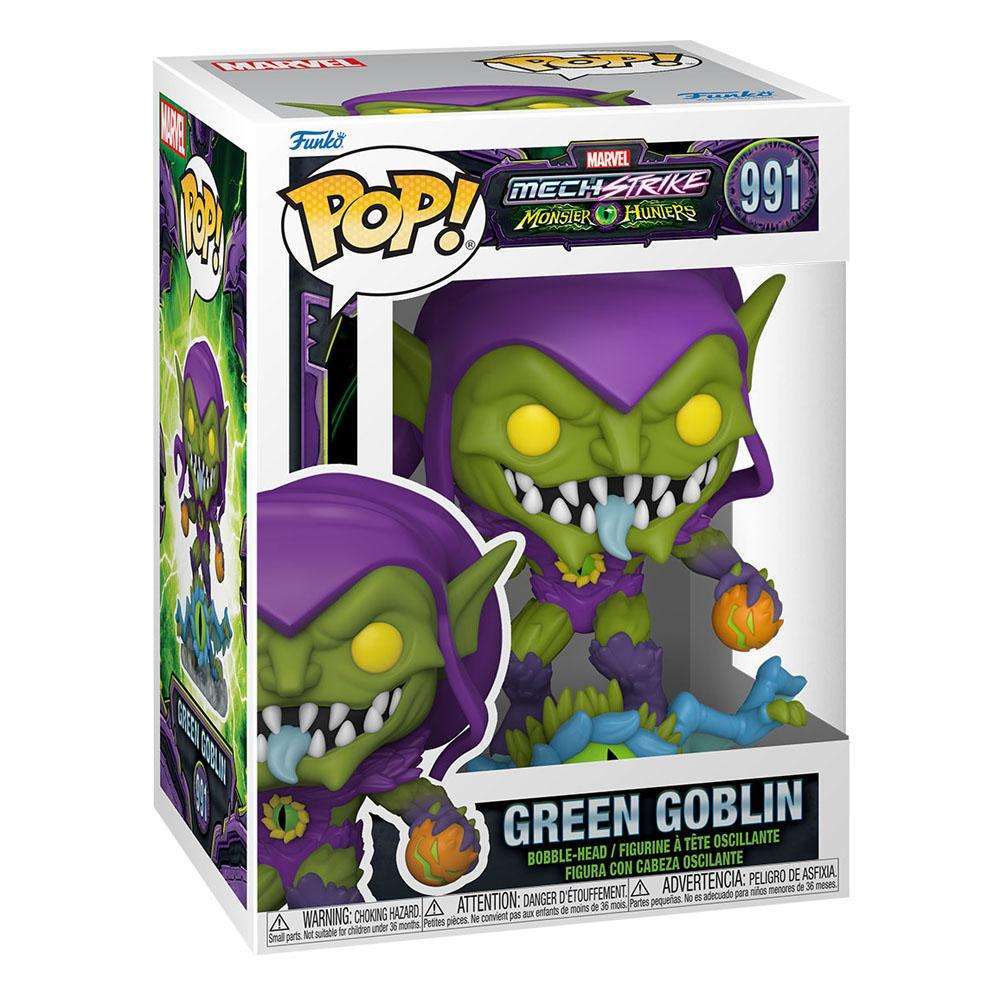 Funko POP! Marvel Monster Hunters Green Goblin #991 vinyl figure in its original window display box.