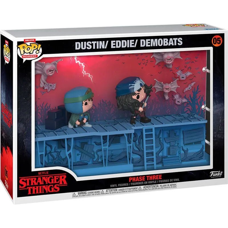 Funko POP! Moments Deluxe Stranger Things Phase Three – Dustin & Eddie vs Demobats in Malta | LAB7