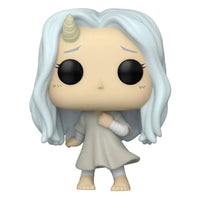 Funko POP! My Hero Academia Eri figure featuring long light blue hair, a small horn, and a simple grey dress.