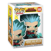 Funko POP! Infinite Deku with Eri vinyl figure in its branded display box, showing the character with teal hair.