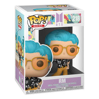 Funko POP! Rocks BTS RM Dynamite vinyl figure in its original window display box, showing the front and side view.