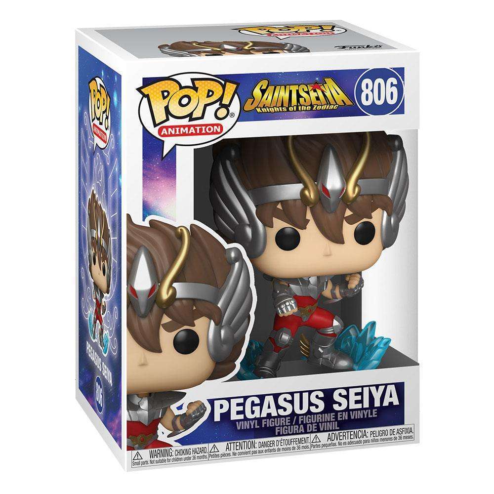 Funko POP! Pegasus Seiya vinyl figure #806 in its original branded window display box.