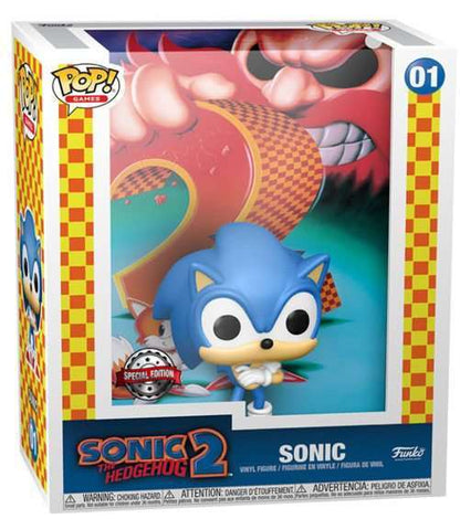 Funko - Funko POP! Sonic the Hedgehog 2 POP! Game Cover Vinyl Figure Sonic Exclusive 01