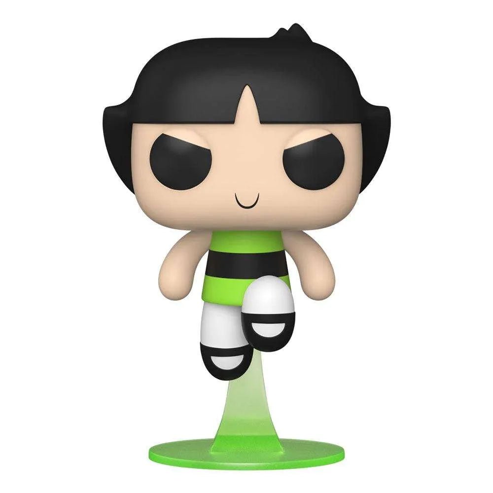 Funko POP! Buttercup vinyl figure from The Powerpuff Girls, featuring her signature black hair and green dress.