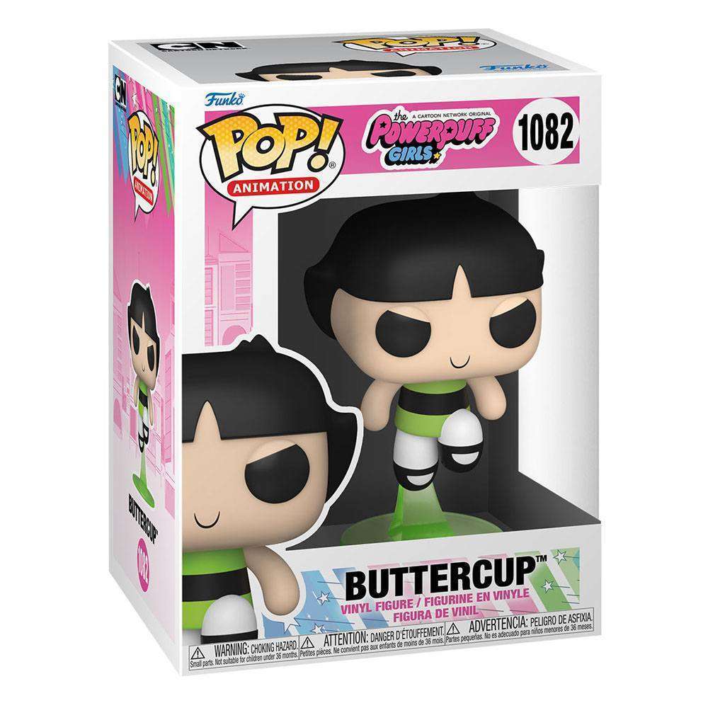 Funko POP! The Powerpuff Girls Buttercup vinyl figure in its original branded window display box, front view.