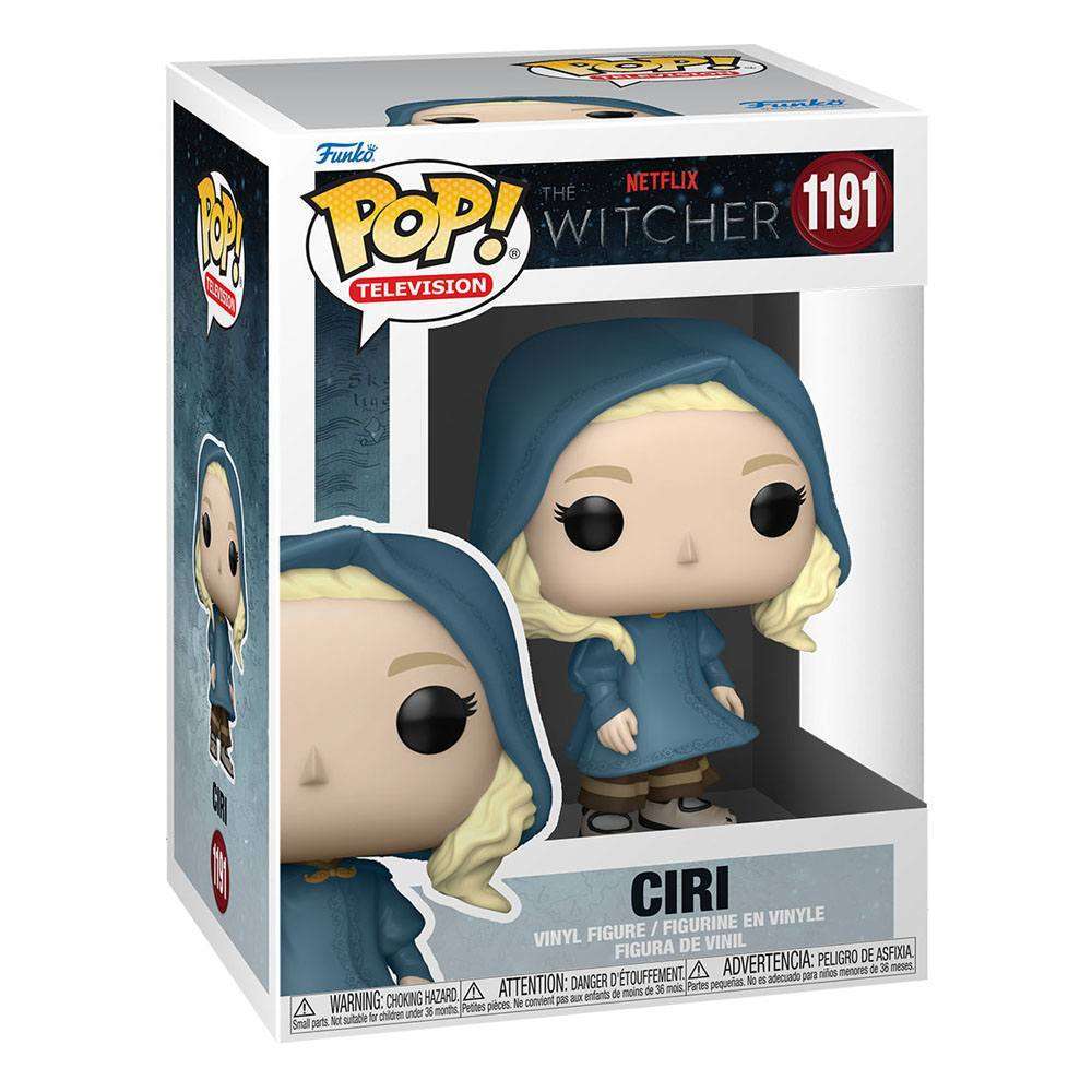 Funko POP! The Witcher Ciri #1191 vinyl figure in its original display box, showing the front and side packaging.