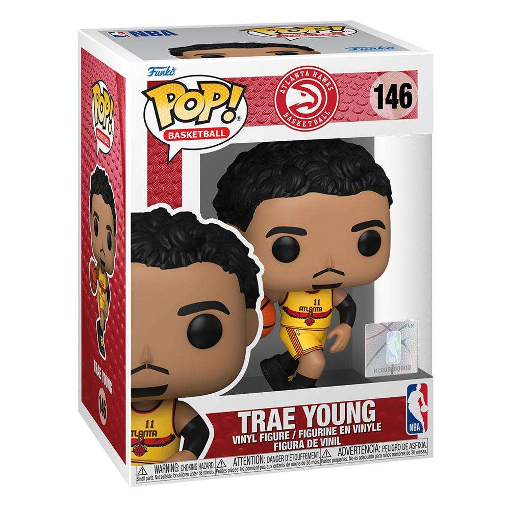 Funko POP! Trae Young Atlanta Hawks #146 vinyl figure in its original branded display box.