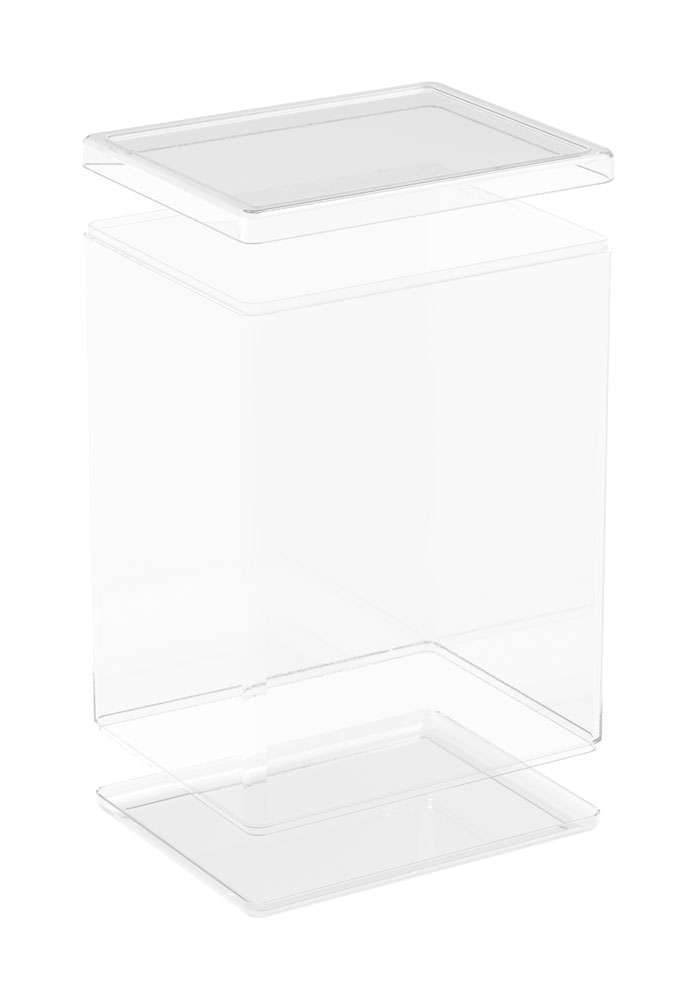 Clear Funko Protective Display Case with a removable lid and base for standard Funko POP! figures.