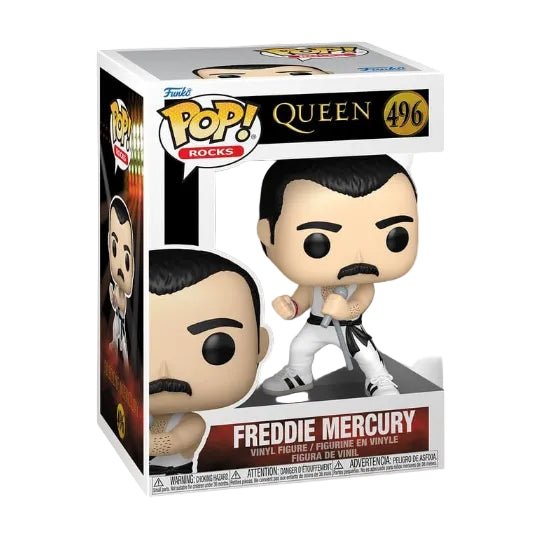 Funko Queen – Freddie Mercury (White Singlet) Pop! Vinyl Figure in Malta | LAB7