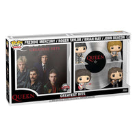 Funko Queen Greatest Hits POP! Albums 4-pack featuring vinyl figures of the band members in a display box.