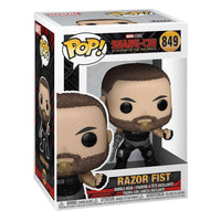 Razor Fist Funko Pop vinyl figure in its original Marvel Studios Shang-Chi branded display box.