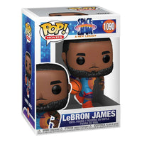 LeBron James Dribbling Funko Pop vinyl figure in its branded Space Jam: A New Legacy display box.