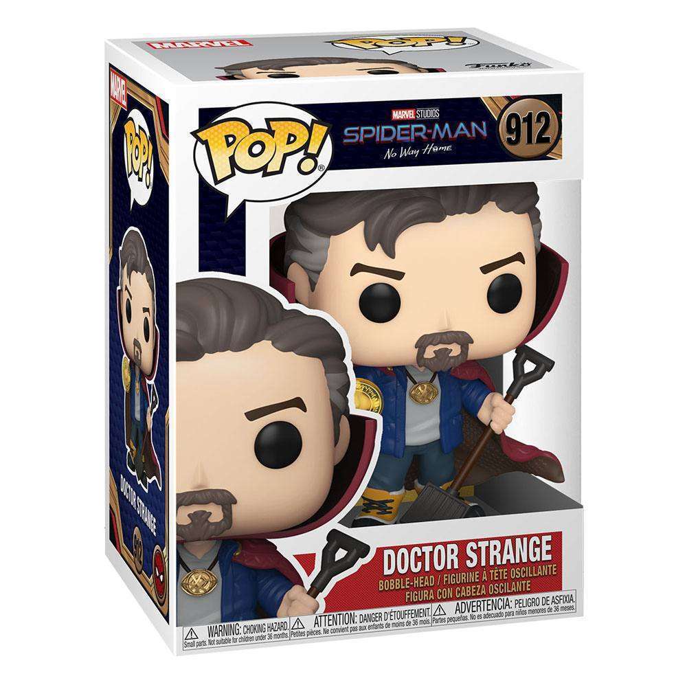 Doctor Strange Funko POP! vinyl figure in its original Spider-Man: No Way Home branded display box.
