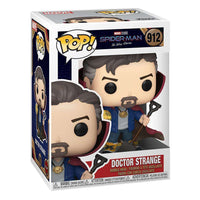 Doctor Strange Funko POP! vinyl figure in its original Spider-Man: No Way Home branded display box.