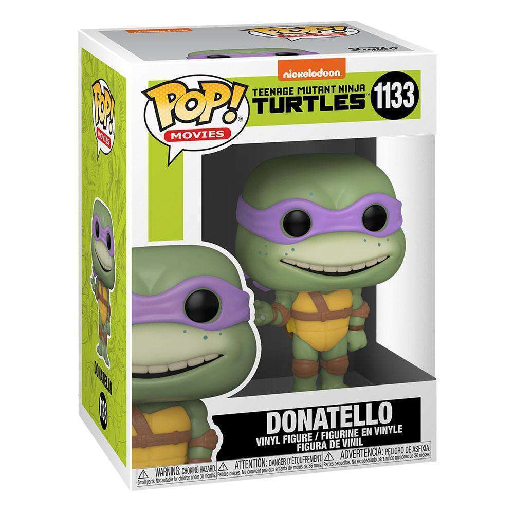 Donatello Funko Pop! vinyl figure from TMNT II in its original branded window display box, front view.