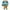 Front view of Leonardo Funko Pop vinyl figure from TMNT II, featuring a blue mask, green skin, and a canister accessory.