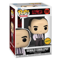 Funko Pop! The Batman Oswald Cobblepot #1191 vinyl figure in its original display box with Chase Edition sticker.