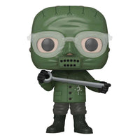 Funko The Batman The Riddler Pop! #1192 figure wearing a green mask, clear glasses, and holding a metal pipe.