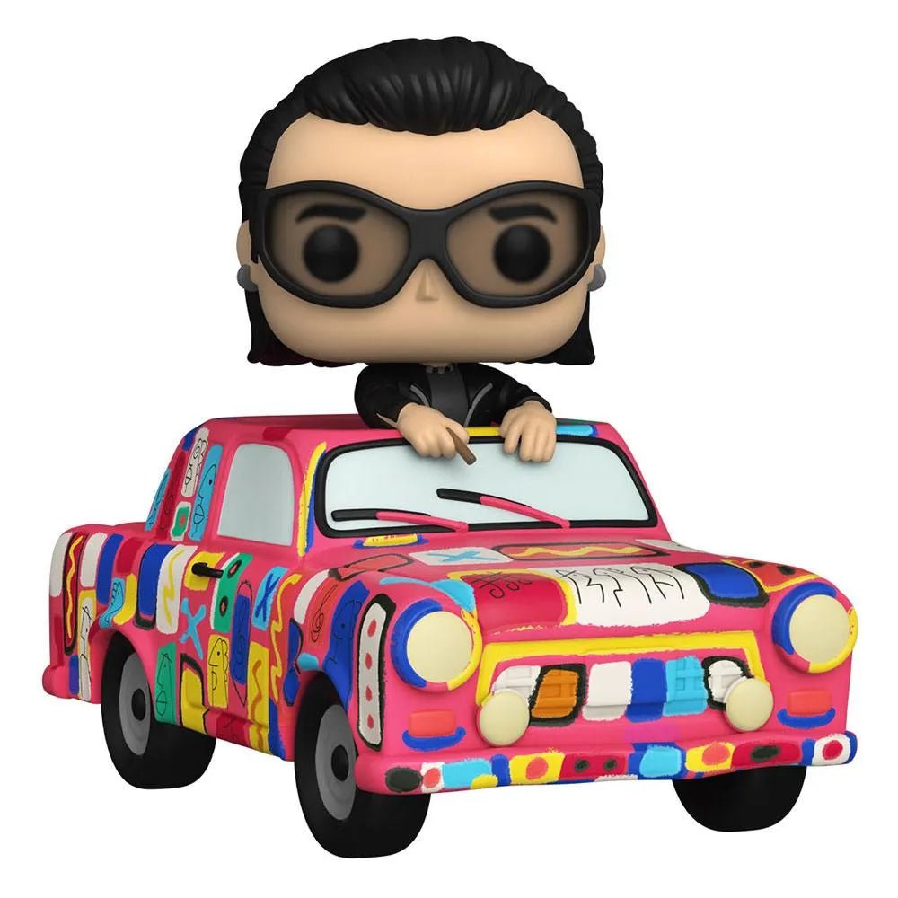 Funko U2 - Bono with Achtung Baby Car Pop! Rides 293 Vinyl Figure by LAB7 Malta, Europe