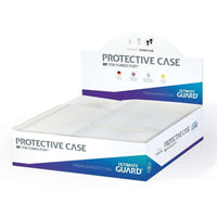 Clear plastic Ultimate Guard protective case for double-sized Funko POP! figures in retail display packaging.