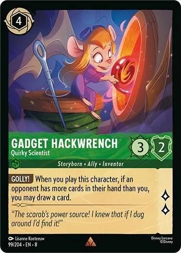 Gadget Hackwrench - Quirky Scientist (99/204) (Reign of Jafar) in Malta | LAB7