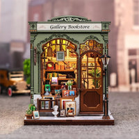 Gallery Bookstore Miniature House DIY Book Nook With LED by LAB7 Malta, Europe