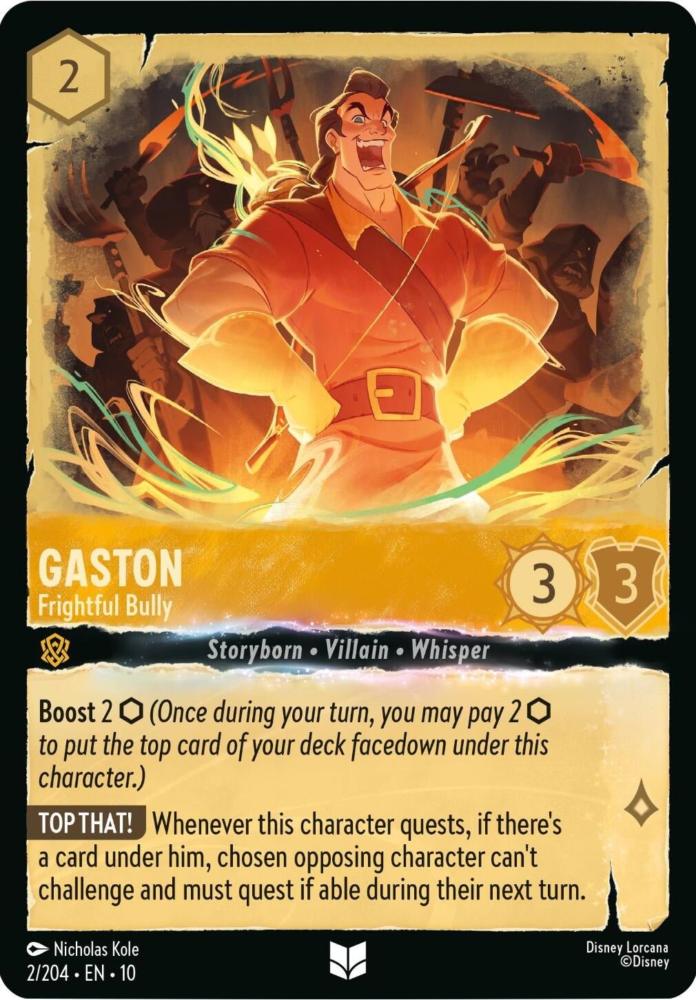 Gaston - Frightful Bully (2/204) (Whispers in the Well) 8961714 by LAB7 Malta, Europe