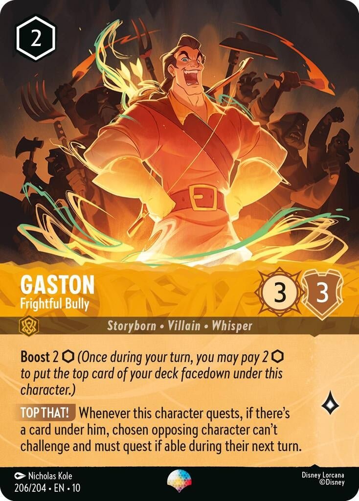 Gaston - Frightful Bully (Epic) (206/204) (Whispers in the Well) 8959444 by LAB7 Malta, Europe