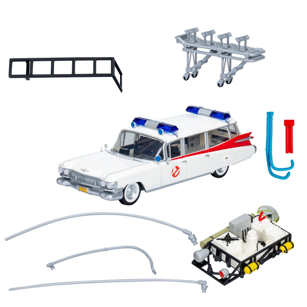 Ghostbusters Plasma Series 1/18 Ecto - 1 (1984) – Premium Collectible Vehicle by LAB7 Malta, Europe