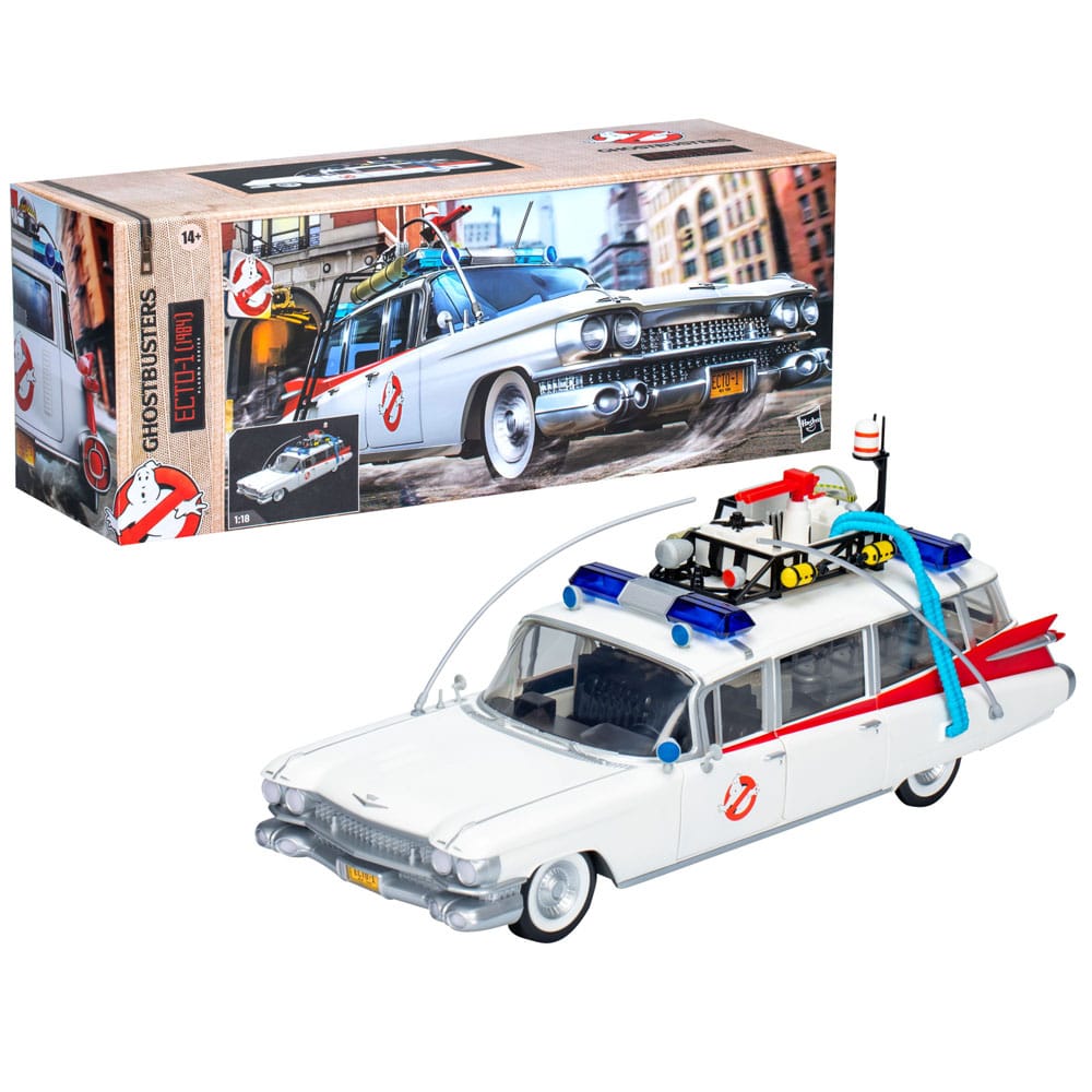 Ghostbusters Plasma Series 1/18 Ecto - 1 (1984) – Premium Collectible Vehicle by LAB7 Malta, Europe