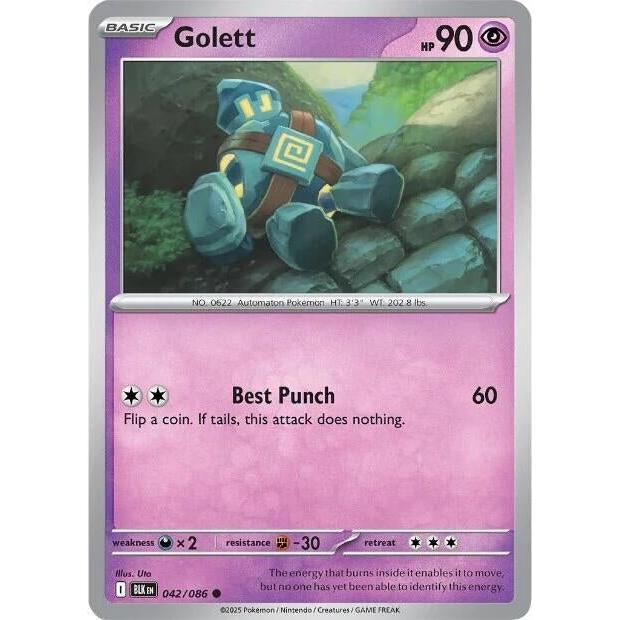 Pokemon Golett (042/086) (SV: Black Bolt) by LAB7 Malta, Europe