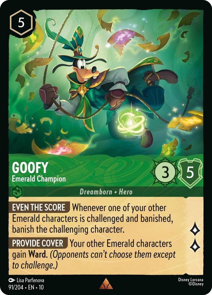Goofy - Emerald Champion (91/204) (Whispers in the Well) 8962587 by LAB7 Malta, Europe