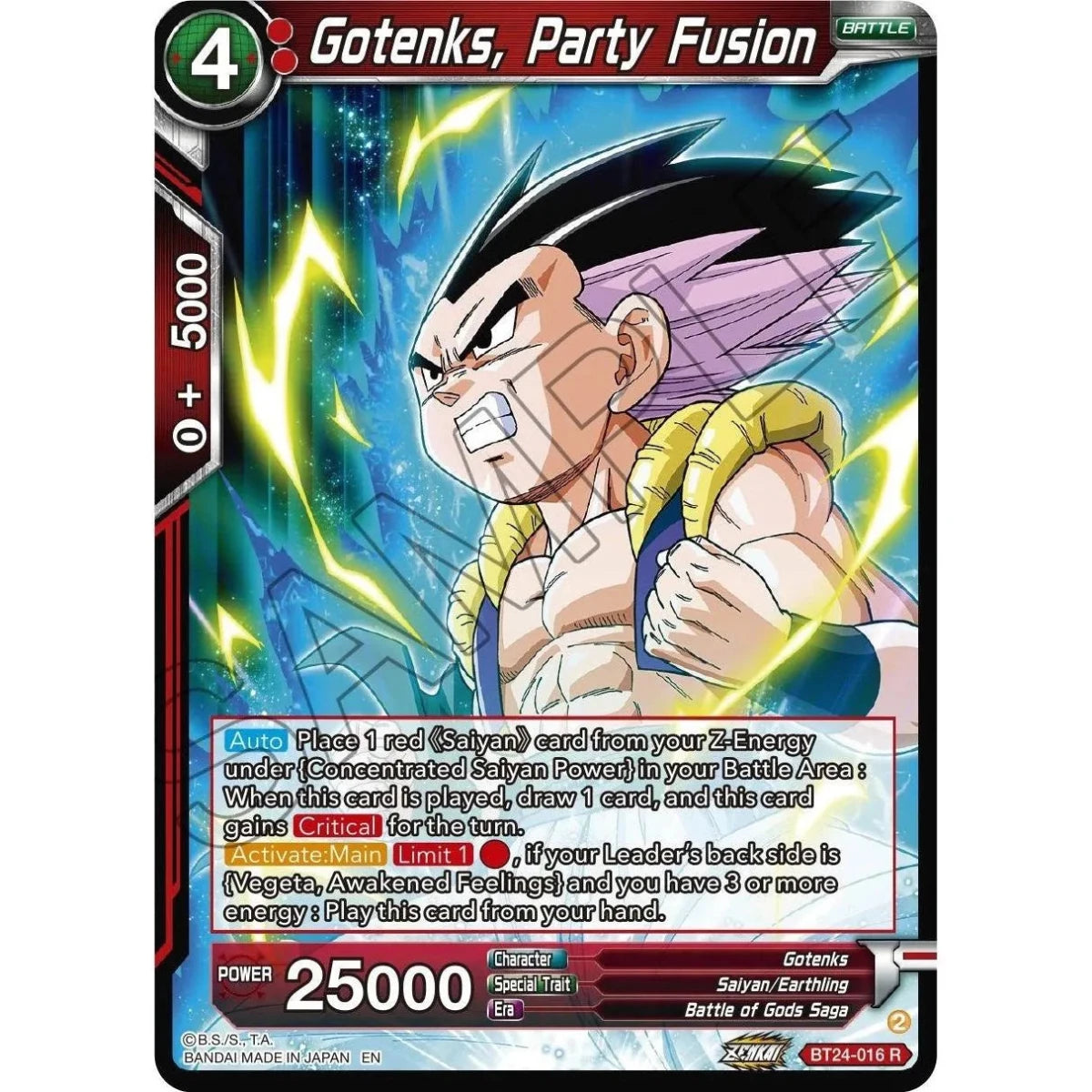 Gotenks, Party Fusion (BT24-016) (Beyond Generations) in Malta | LAB7