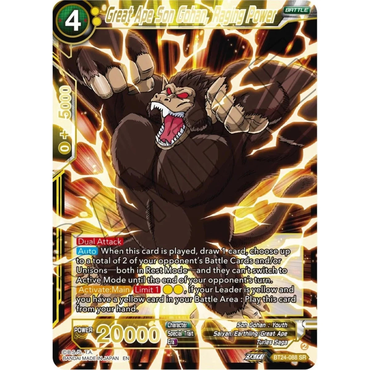 Great Ape Son Gohan, Raging Power (BT24-088) (Beyond Generations) in Malta | LAB7