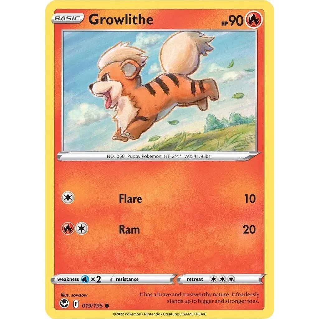 Growlithe (019/195) (SWSH12: Silver Tempest) in Malta | LAB7