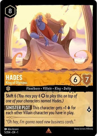 Image for Hades - King of Olympus (5/204) (The First Chapter) - Disney Lorcana