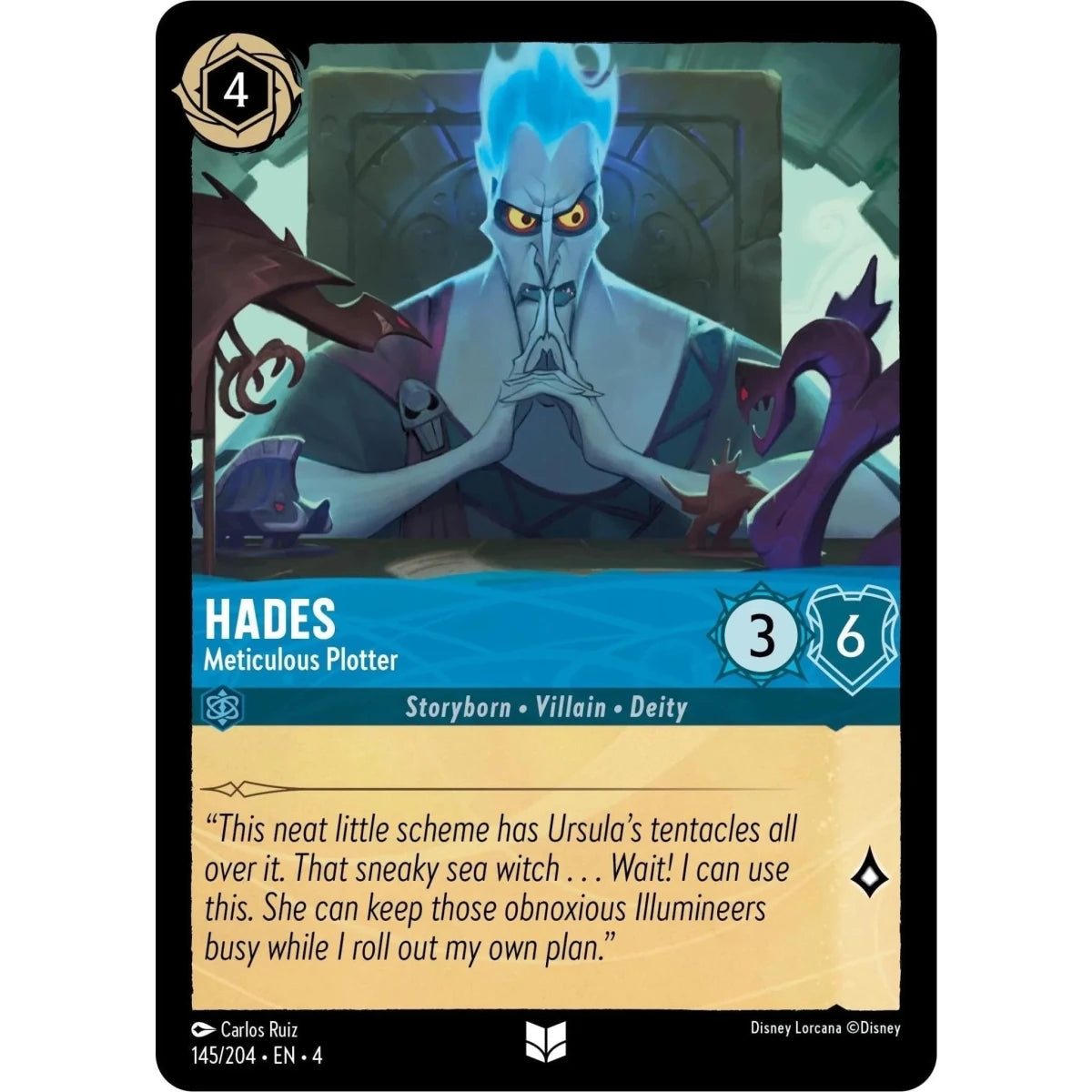 Hades - Meticulous Plotter (145/204) (Ursula's Return) in Malta | LAB7