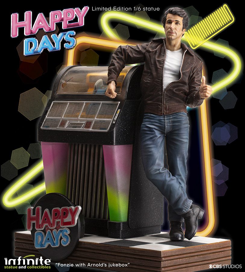 Happy Days Fonzie Old & Rare Resin Statue 1/6 by LAB7 Malta, Europe
