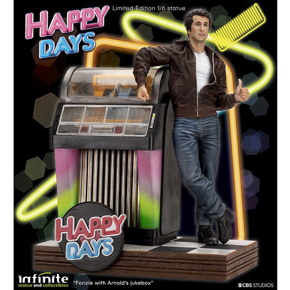 Happy Days Fonzie Old & Rare Resin Statue 1/6 by LAB7 Malta, Europe