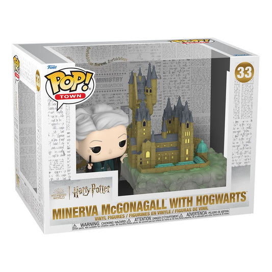 Funko - Harry Potter - Minerva McGonagall w/ Hogwarts Pop! Town Vinyl 33