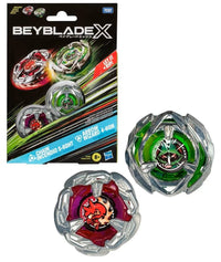 Hasbro Beyblade X Chain Incendio & Arrow Wizard Dual Pack – Takara Tomy Metal Tops by LAB7 Malta, Europe