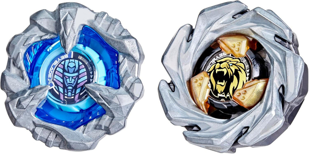 Hasbro Beyblade X Cowl Sphinx & Crest Leon Dual Pack – Takara Tomy Metal Tops by LAB7 Malta, Europe