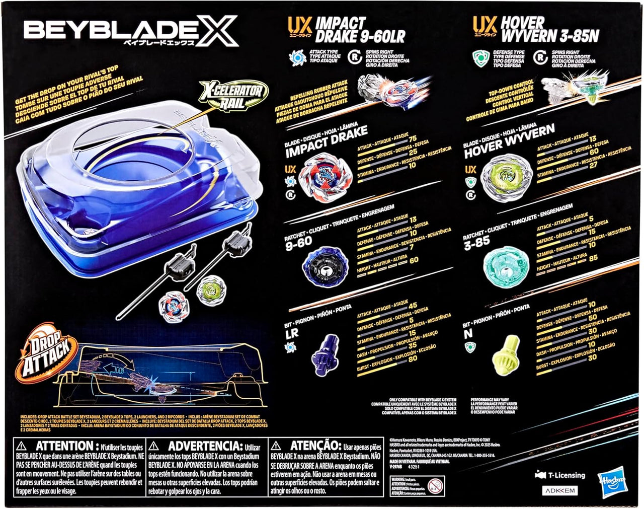 Hasbro Beyblade X Drop Battle Beystadium Set – Starter Arena by LAB7 Malta, Europe