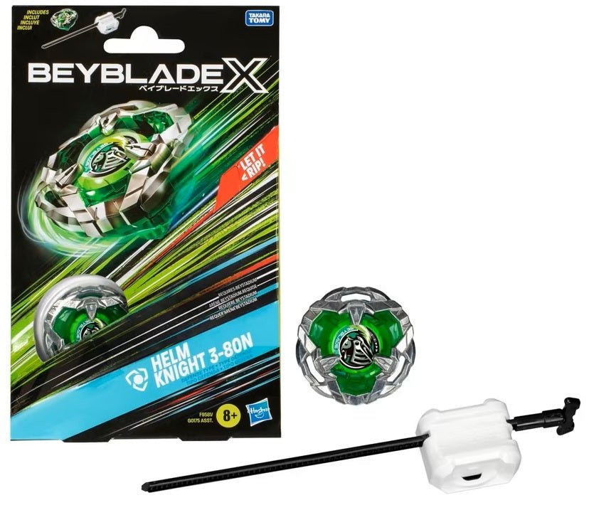 Hasbro Beyblade X Helm Knight 3 - 80N Starter Pack – Launcher Included by LAB7 Malta, Europe