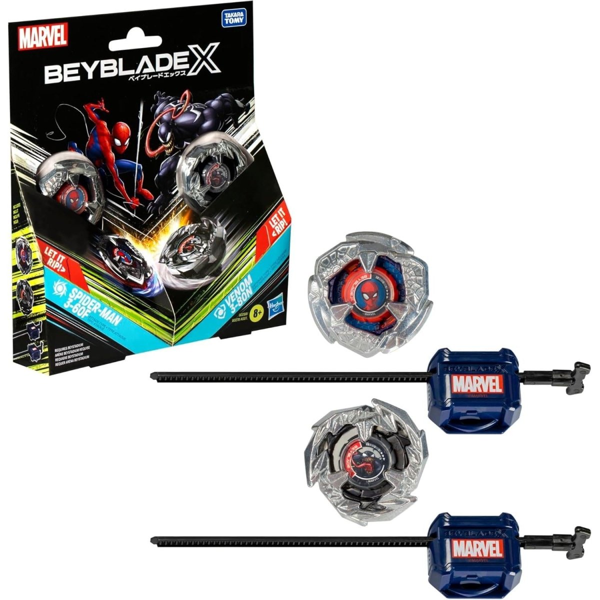 Hasbro Beyblade X Marvel Spider-Man 3-60F & Venom 3-80N Dual Pack in Malta | LAB7