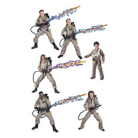 Hasbro Ghostbusters: Afterlife Plasma Series 15 cm action figures in tan jumpsuits with proton packs and energy effects.