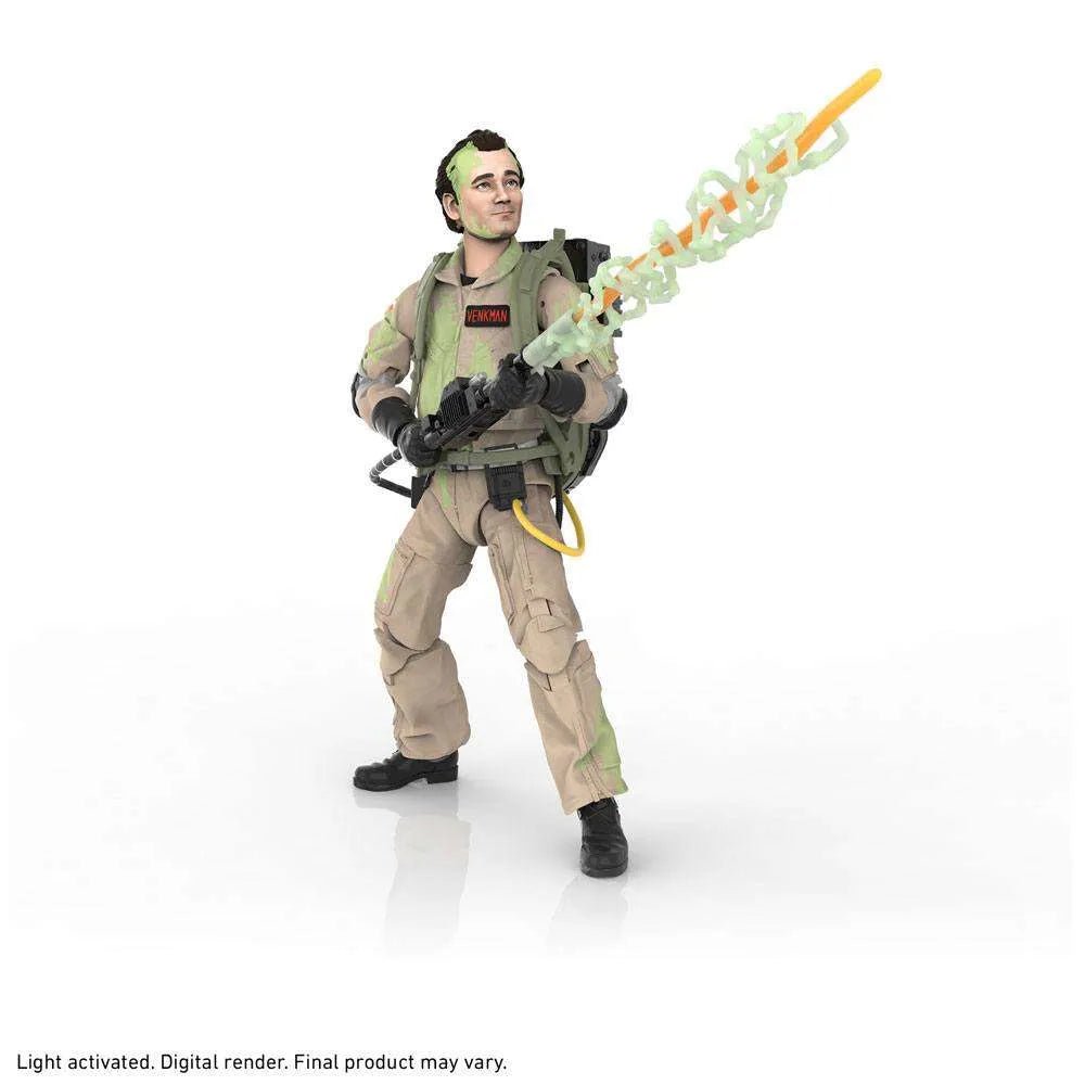 Hasbro Ghostbusters Plasma Series Peter Venkman 6-inch figure with glow-in-the-dark slime effects and proton pack.