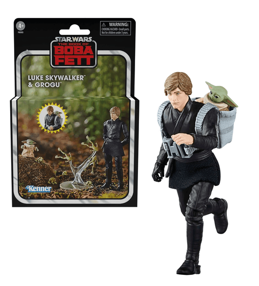 Hasbro - Hasbro Star Wars Vintage Luke & Grogu 2 - Pack Figures 10cm