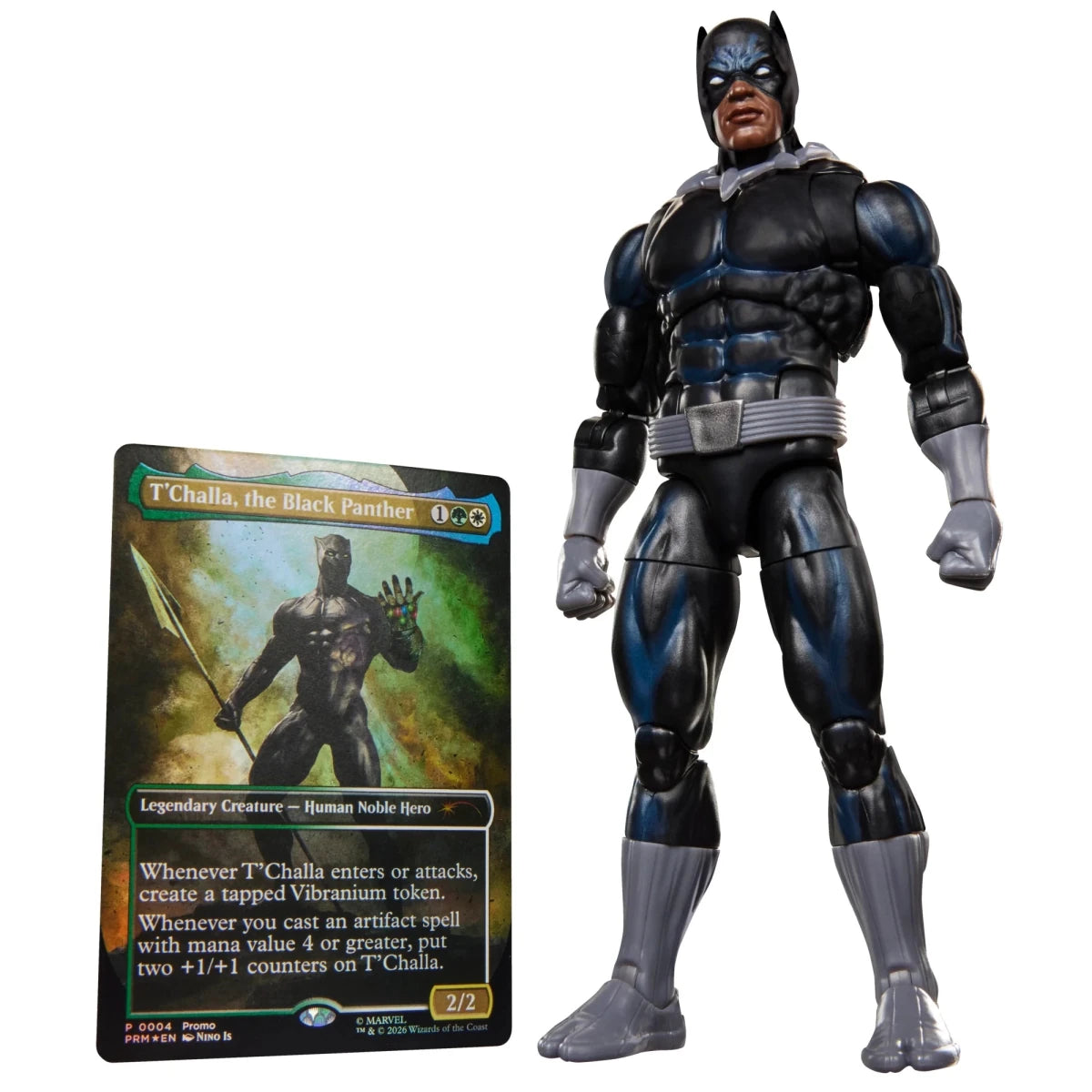 Hasbro Marvel Legends Black Panther 15cm Action Figure & MTG Card