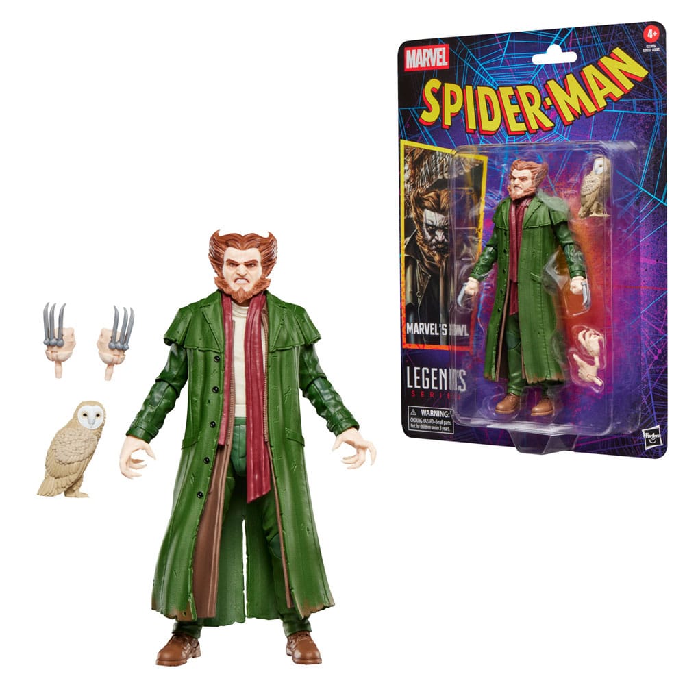 Hasbro Marvel Legends Retro Spider-Man Marvel's Owl Action Figure 15cm